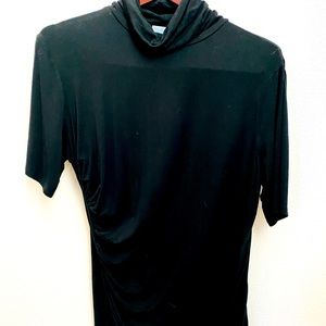New York and Company Short Sleeve Turtleneck Top